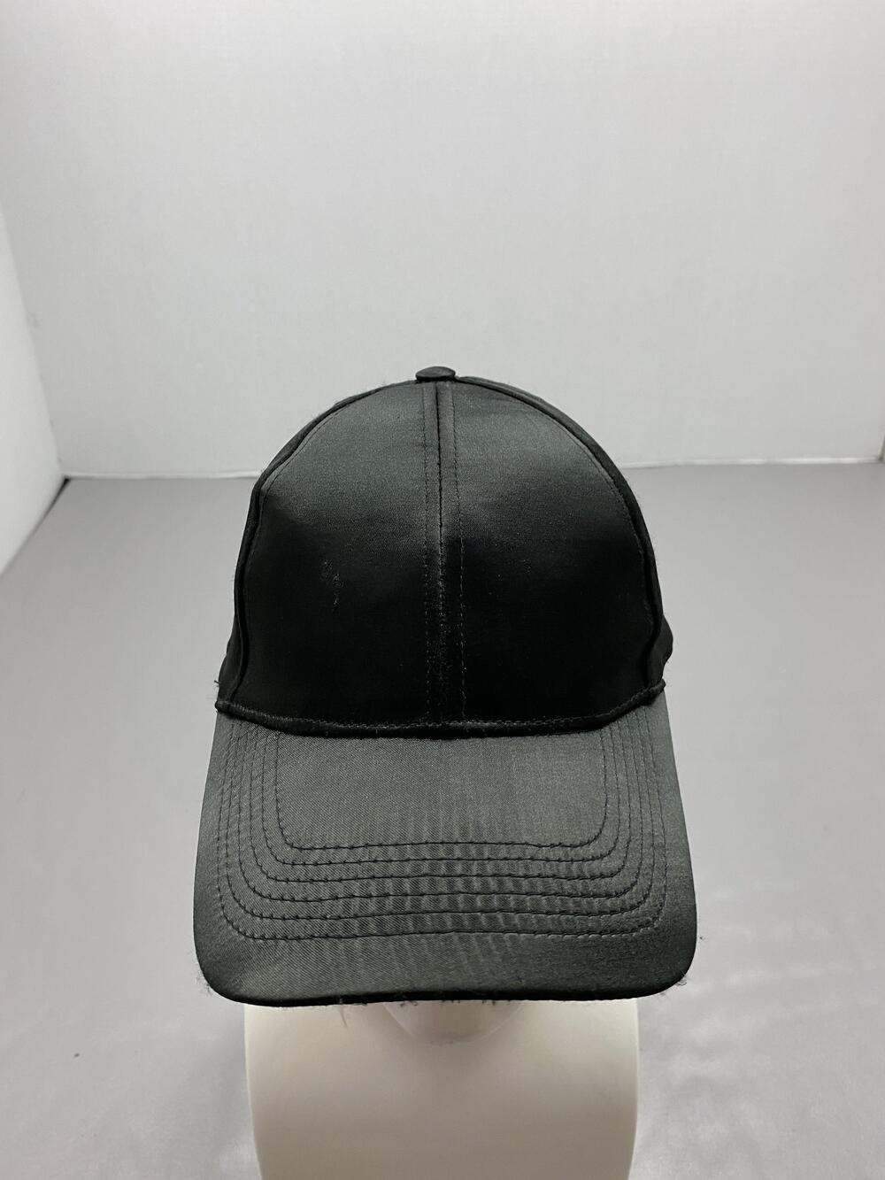Marcus Adler Hat Cap Strap Back One Size Black Satin Baseball Cap Mens